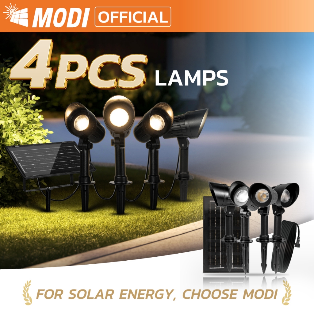 MODI Solar LED Lawn Light Garden Light Tree Spotlight Super Bright ...