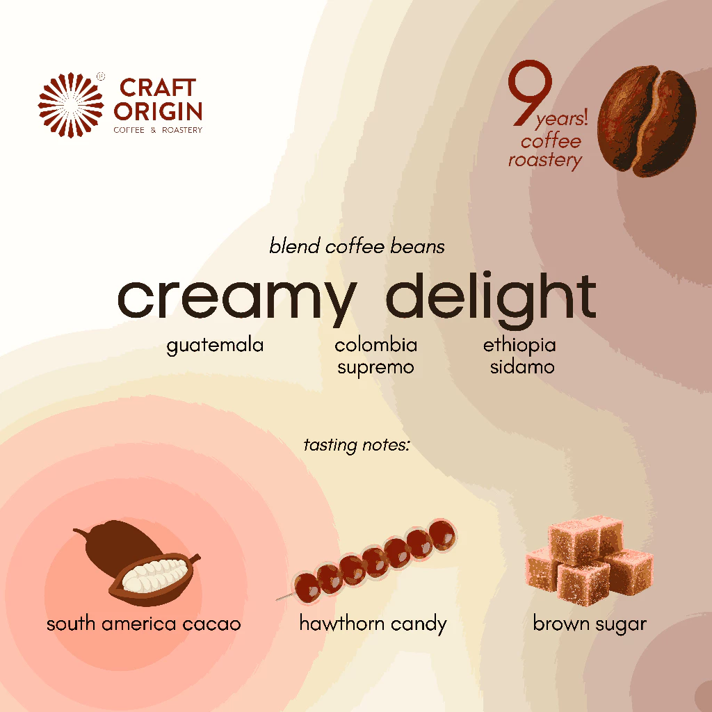 Craft Origin Creamy Delight Espresso Blend – specialty coffee beans Malaysia