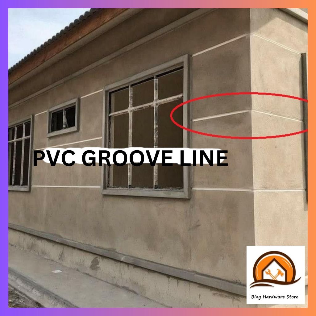 (U series) PVC Groove Line / Pvc Wall Lining/ Wall Spacer Caseing ...