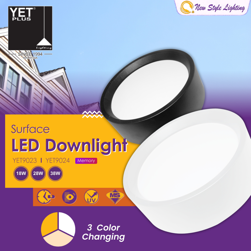 YETPlus YET9023 YET9024 6” 18W 7