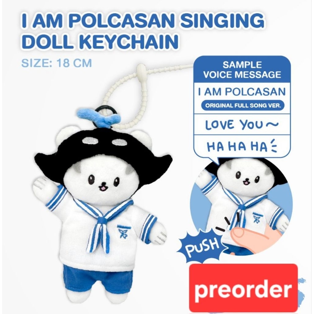 official】any doll polcasan doll keychain taynew permpoon avocean