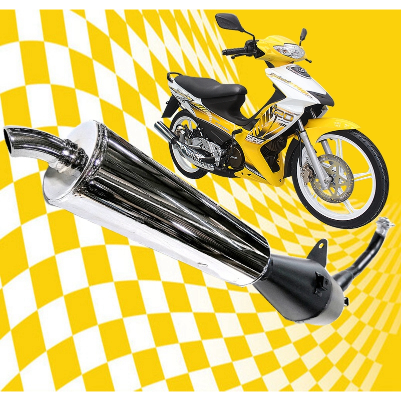 MODENAS DINAMIK 120 EJM CUSTOM STD CHAMBER PIPE EXHAUST ORI OEM EPOWER ...