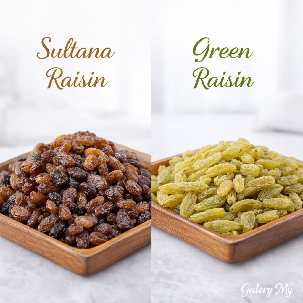 Sultana Raisin & Green Raisin Premium Size 500gr - KISMIS - Sweet ...