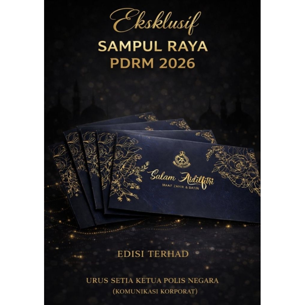 🔥🔥OFFICIAL BUKIT AMAN 🚔PDRM/JIM 2026👮‍♂️Sampul Raya EXCLUSIVE🌛FREE GIFT ...