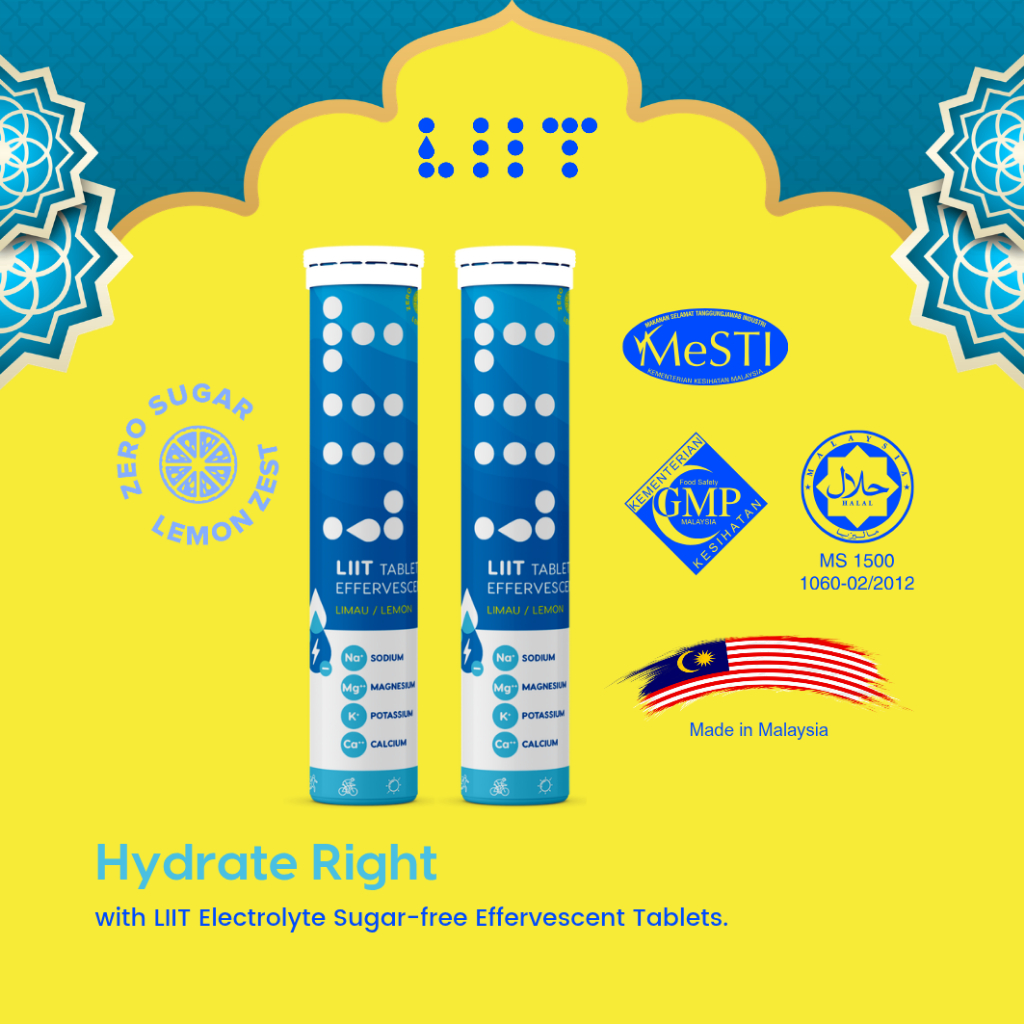 LIIT Hydration Effervescent Tablet Lemon Lime Electrolytes [2-Pack ...