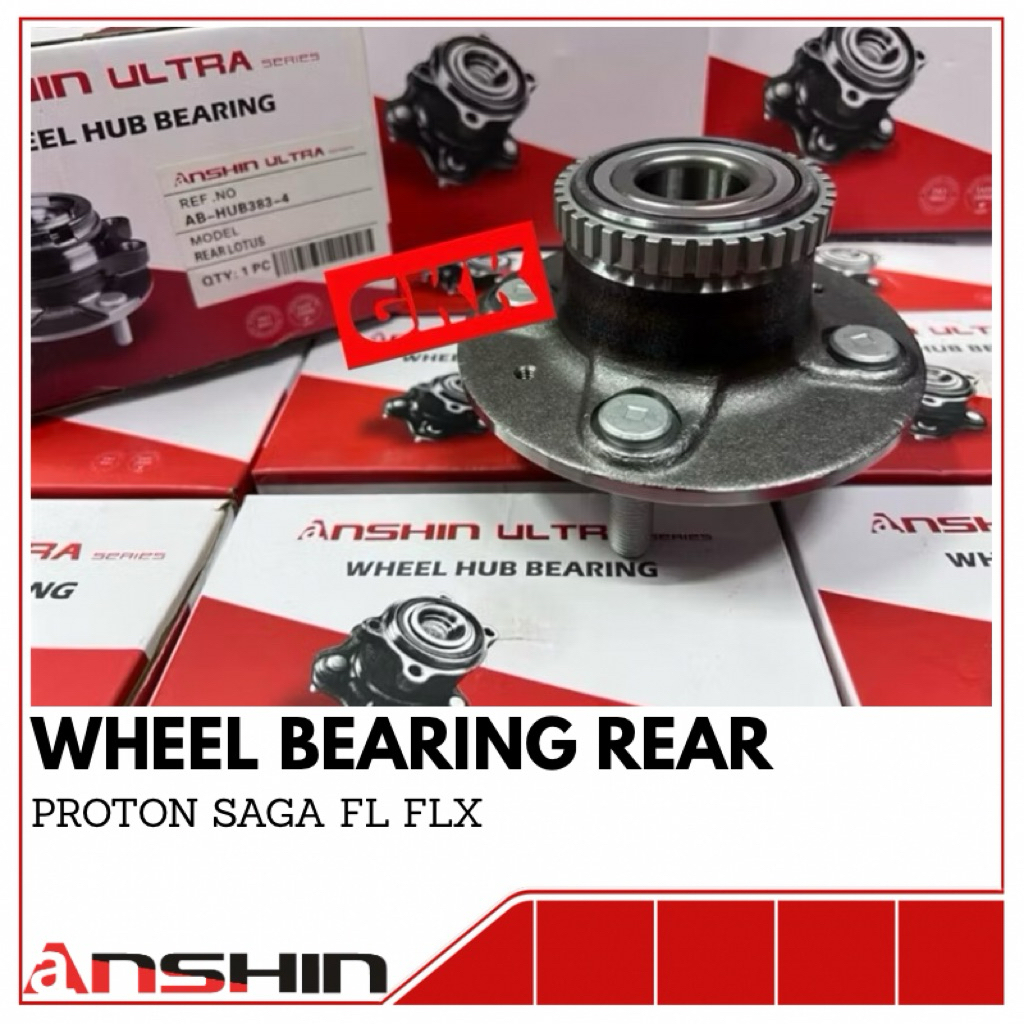 PROTON SAGA FLX WITH ABS GEAR ANSHIN ULTRA WHEEL BEARING REAR/DURABLE ...