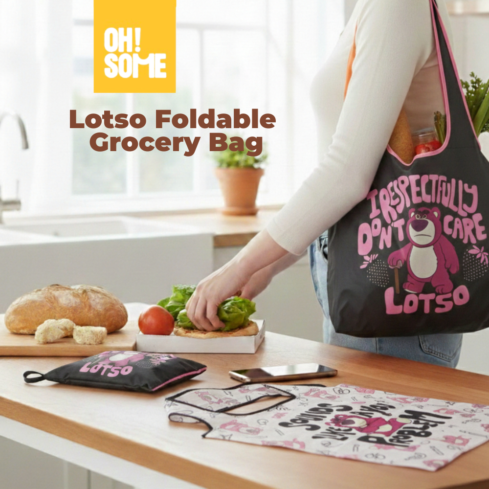 OHSOME - Lotso Lightweight Foldable Grocery Bag/ Folding Tote Bag ...