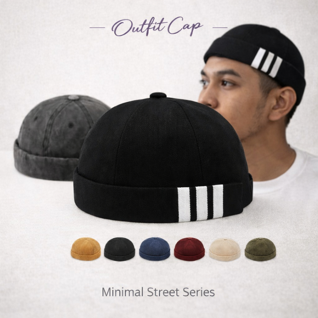 Fashion Outfit Hat Topi Kopiah Viral Topiah Trend Baru Songkok Roll Hat ...