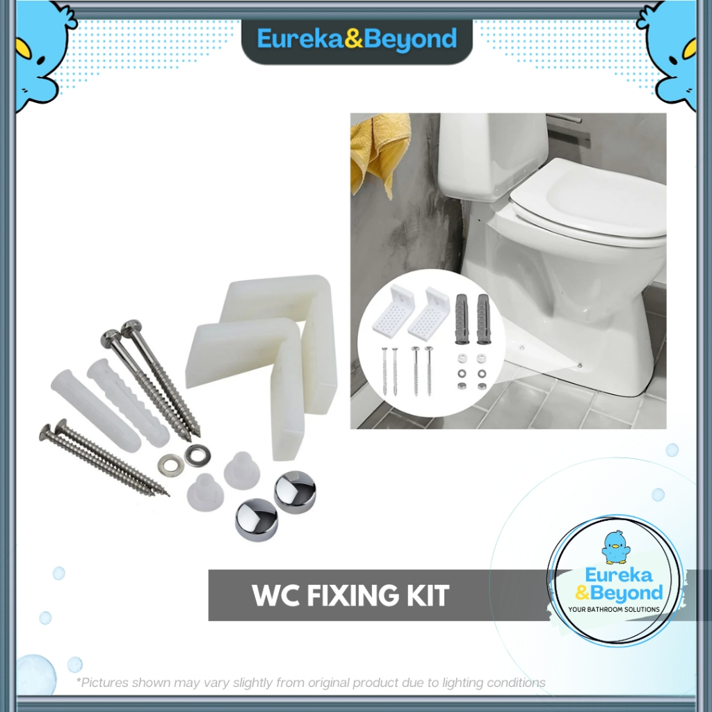 𝗧𝗢𝗜𝗟𝗘𝗧 𝗕𝗢𝗪𝗟 𝗙𝗜𝗫𝗜𝗡𝗚 𝗞𝗜𝗧 - WC L-Bracket Screw Set to Install WC; Alat ...