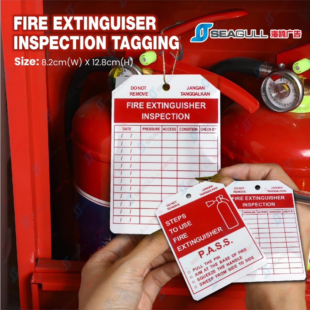 Fire Extinguisher Tagging / Tag Pemadam Api / Cara Penggunaan Pemadam ...