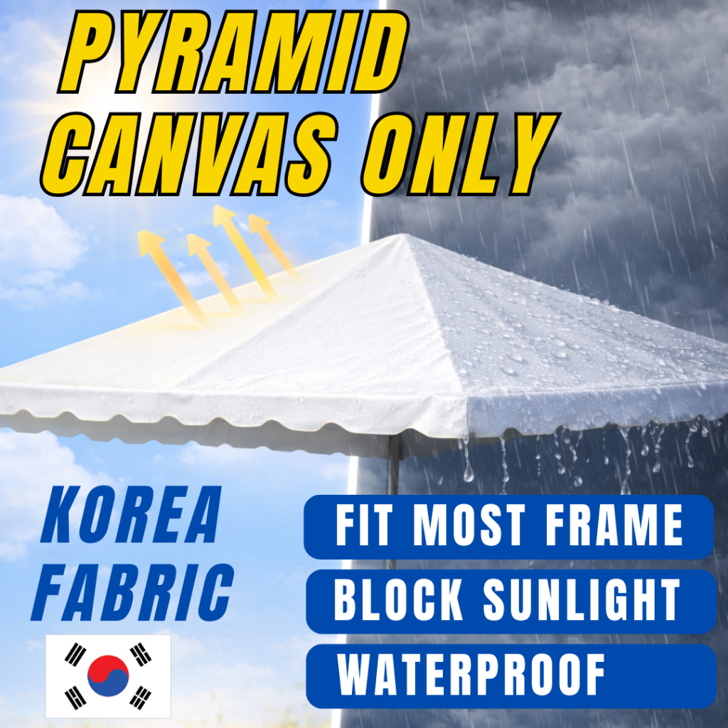 Canopy Boi 20 x 20 Pyramid Canopy Canvas Only 20X20 Kanopi Piramid ...