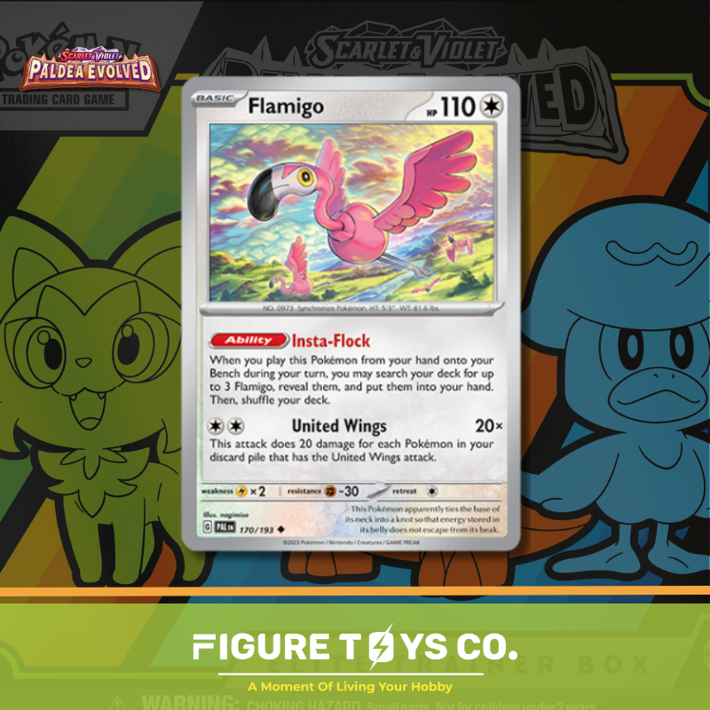 flamigo pokemon card PSA 10 #082 Clay Burst SV2D Japanese RarityCommon Hit Points110 HP Fighting Peck (30) Colorless Flamigo - RinTinTheRascal