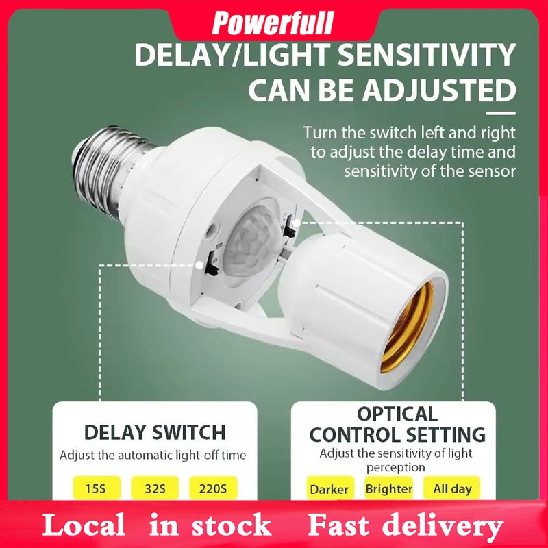 E27 LED Lamp Infrared Sensor Human Body Intelligent Sensing Light ...