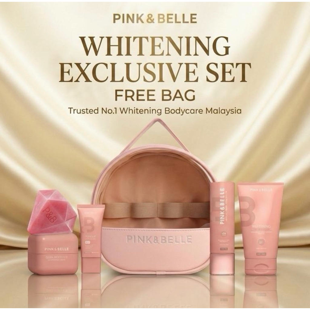 PINK AND BELLE RAYA EXCLUSIVE WHITENING BAG SET 5 in 1 (LOSYEN,SERUM ...