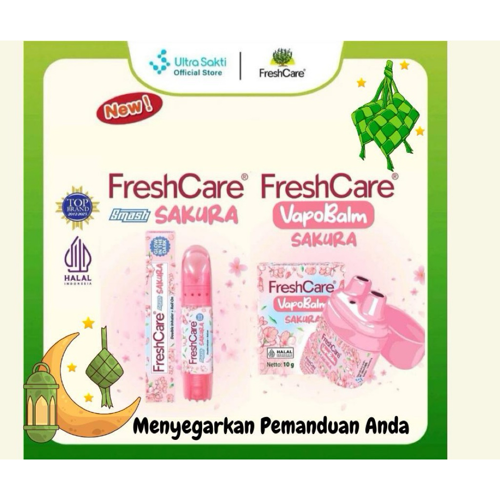 [READY STOCK] FRESH CARE INHALER SMASH 4 IN 1 SAKURA MATCHA FAST ...