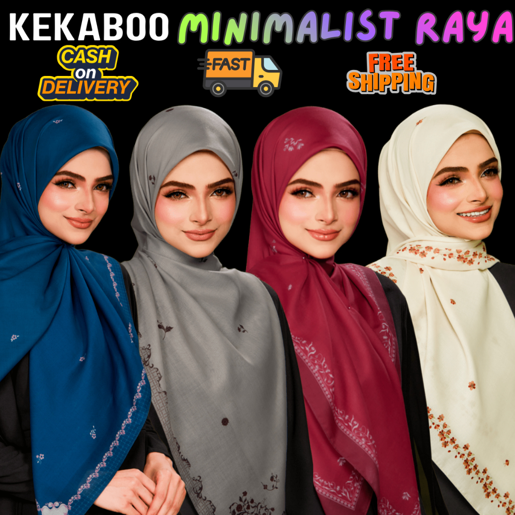 TUDUNG BAWAL KEKABOO COTTON LABUH MINIMALIST RAYA SPECIAL EDITION ...