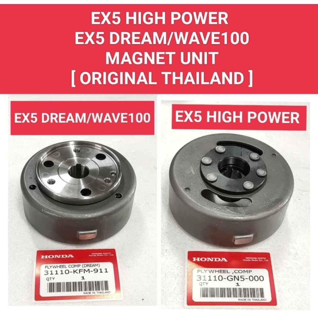EX5 HIGH POWER/EX5 DREAM [ ORIGINAL THAILAND ] MAGNET UNIT | Shopee ...