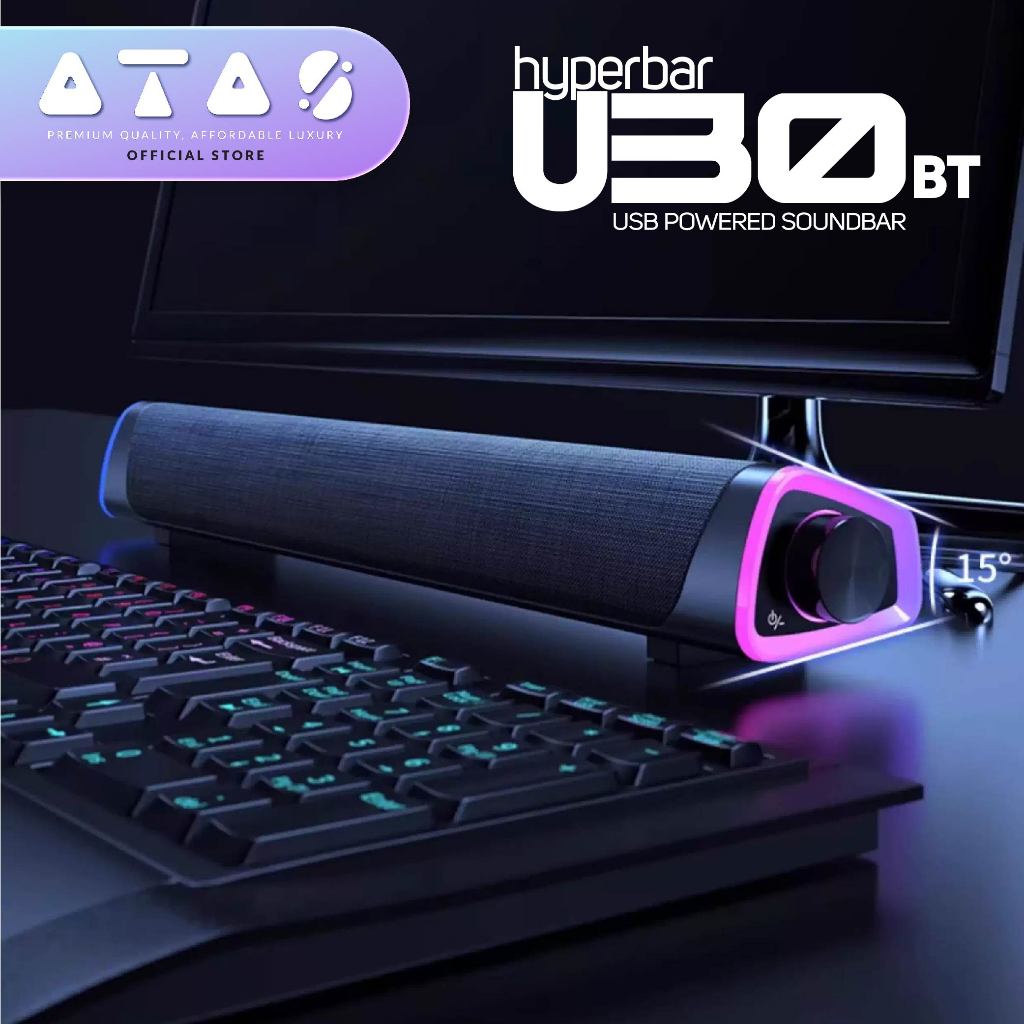 VF I Vinnfier Hyperbar U30 BT USB Power Soundbar with Led Light ...