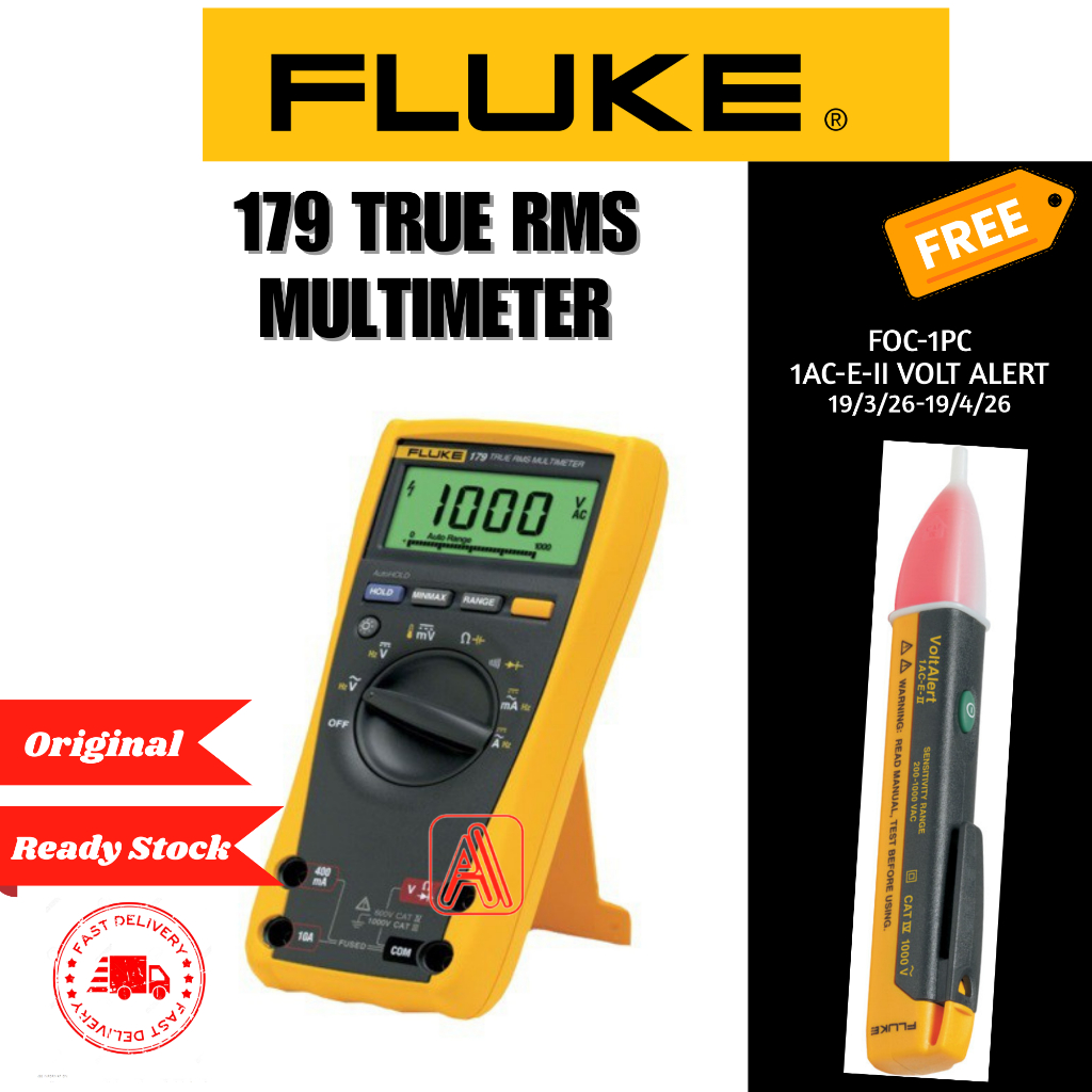 FLUKE 179 True-RMS Digital Multimeter | Shopee Malaysia