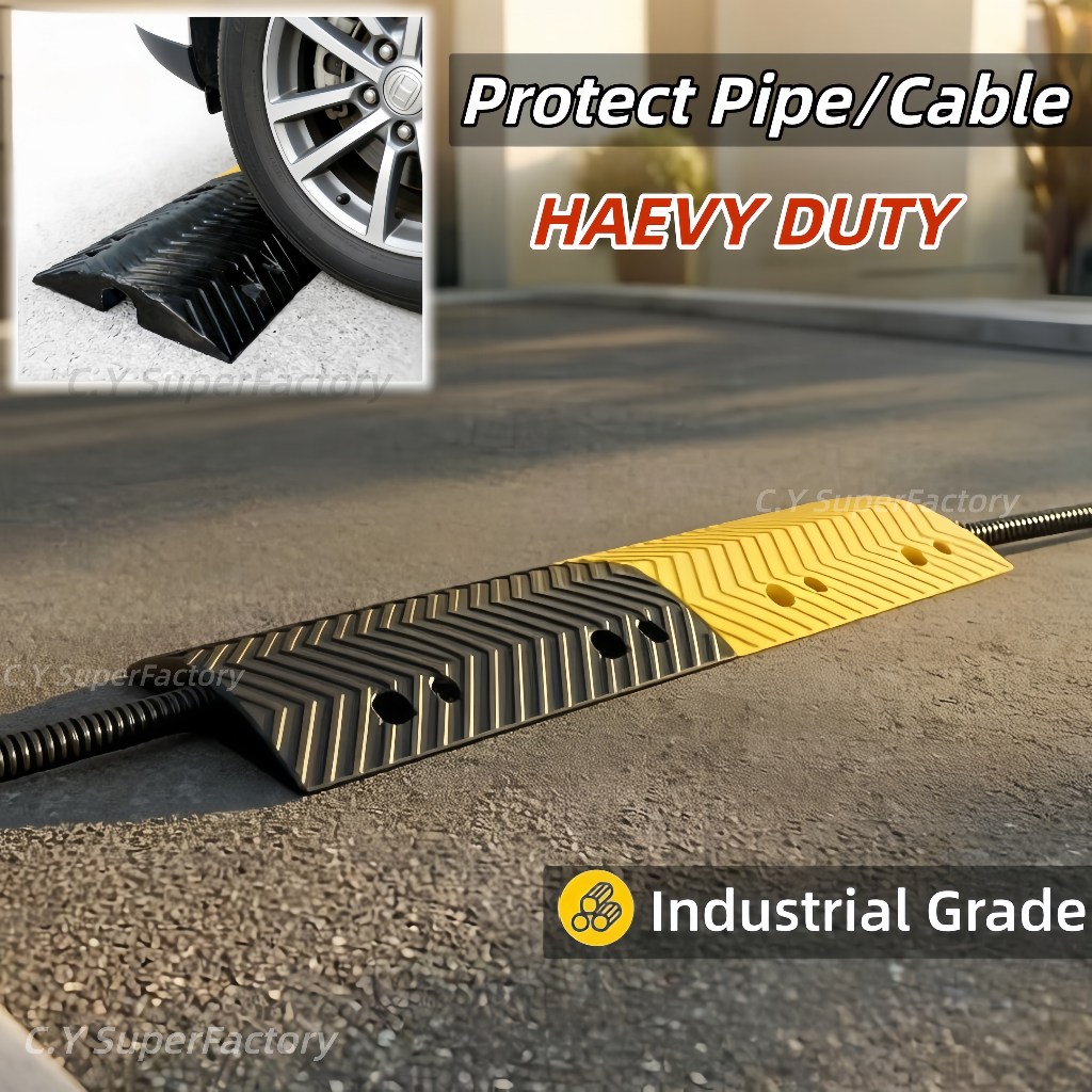 Outdoor Cable Pipe Protector Cover Rubber Speed Hump Heavy Bonggol Laju ...