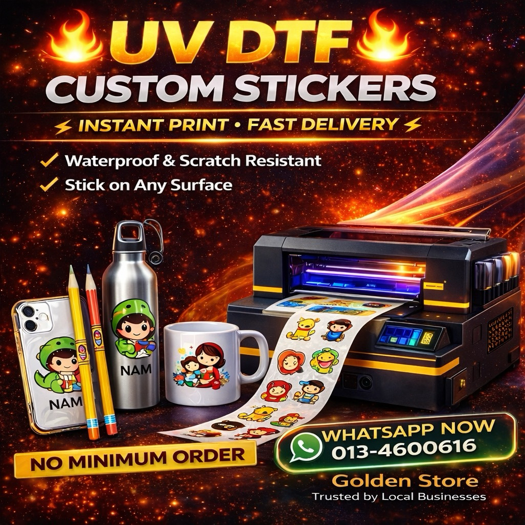 UV DTF / CRYSTAL STICKER are suitable for pasting on surfaces such as ...