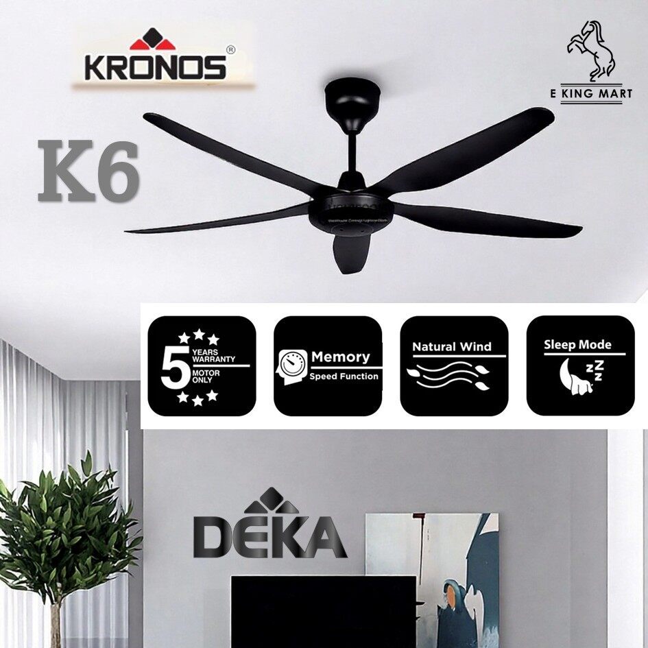 【SIBERIAIR SA5B】5 Speed 5 Metal Blade Regulator Ceiling Fan | DEKA ...