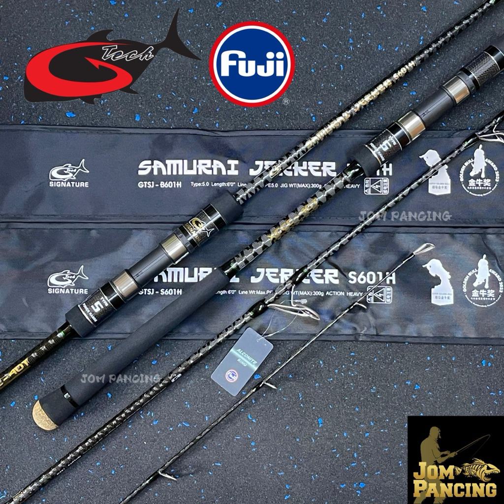 【Jom Pancing】GTECH SAMURAI JERKER FULL FUJI 40T SOLID CARBON X-WRAP ...