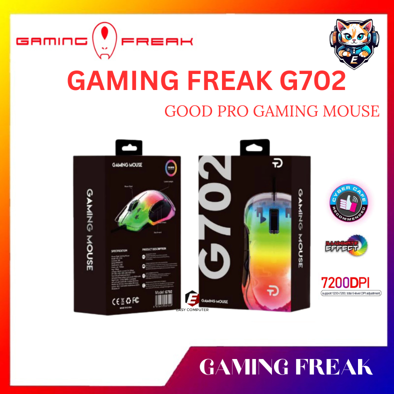 AVF GAMING FREAK G702 Wired RGB Gaming Mouse | Shopee Malaysia