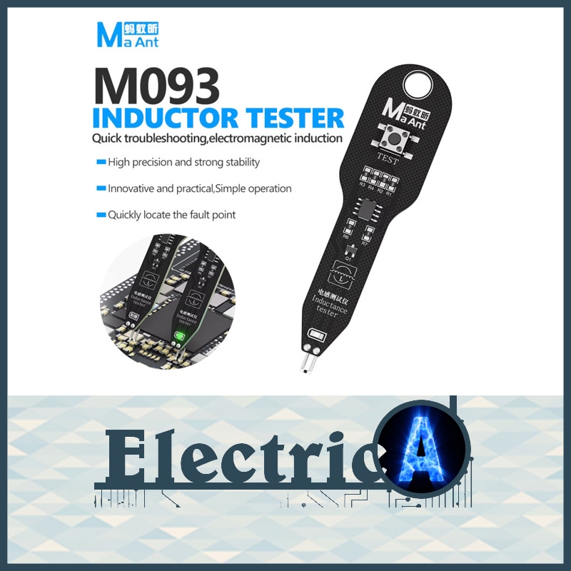 (Free Battery +1Month Warranty) MaAnt M093 Motherboard Coil Tester Inductor Detector Tool Electromagnetic Fault Check