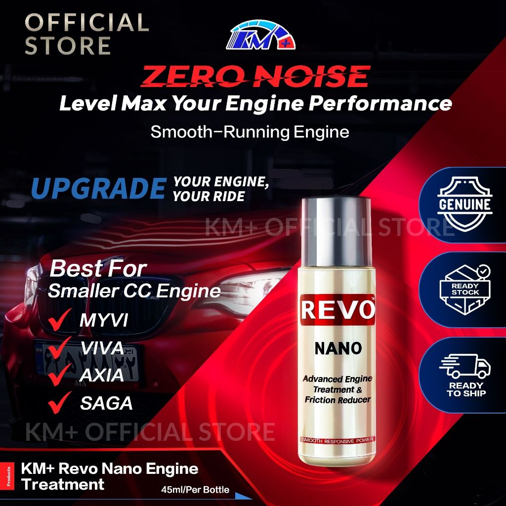 KM+ Advanced Revo Nano Engine Treatment & Friction Reducer 45ml ...