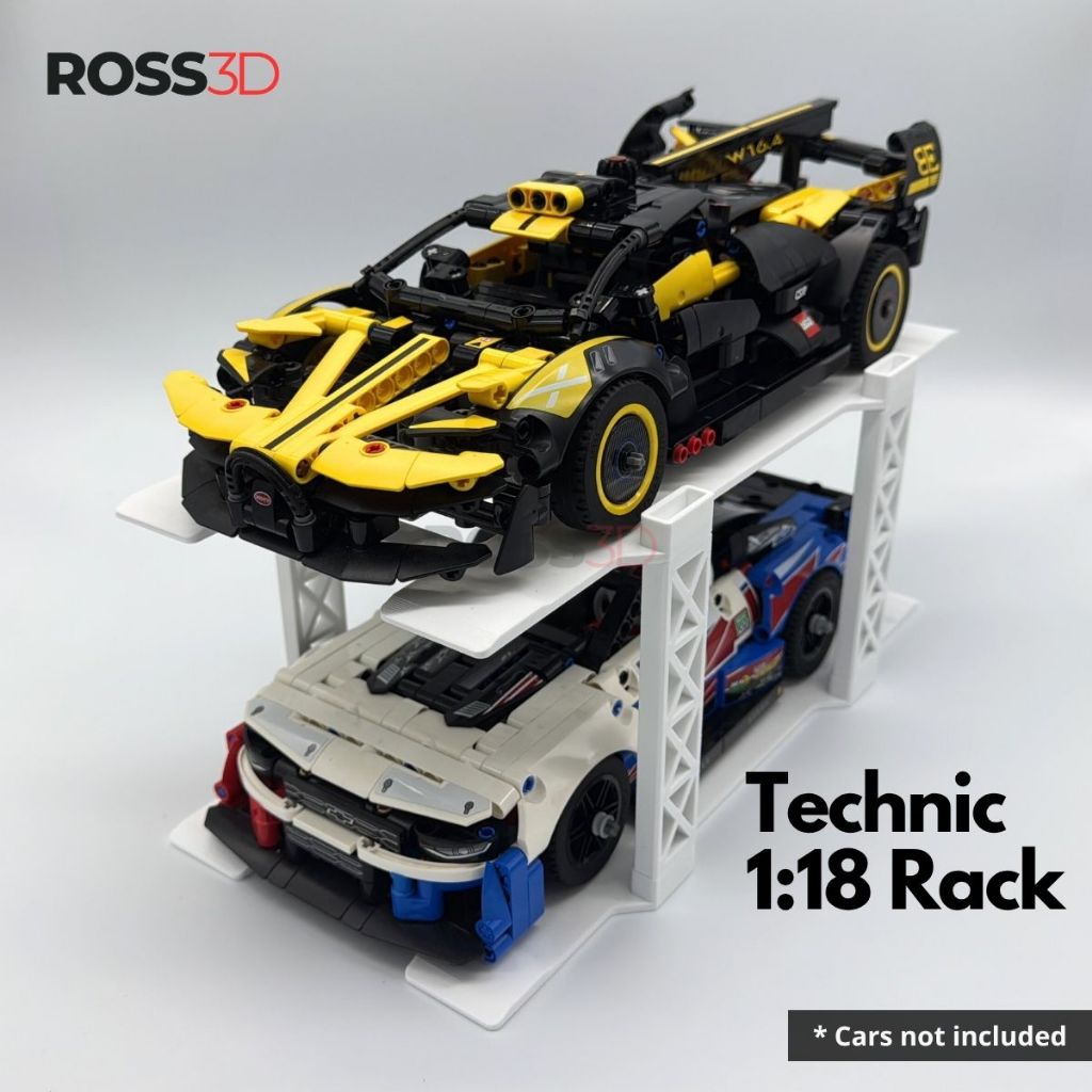 ROSS3D Display Rack for Technic Car (1:18 Scale) - Stand / Storage ...
