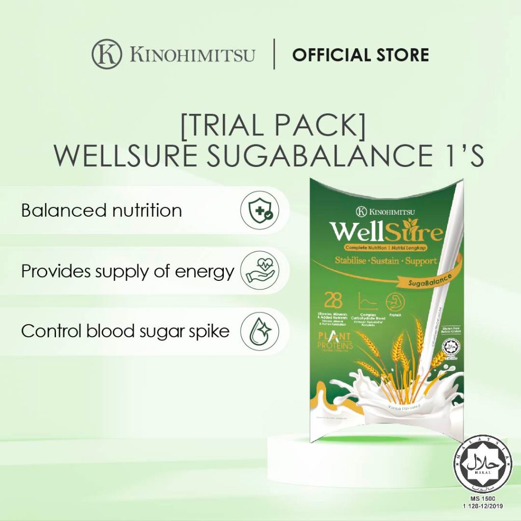[Trial Pack] Kinohimitsu WellSure SugaBalance 50g 1’s | Plant-Based ...