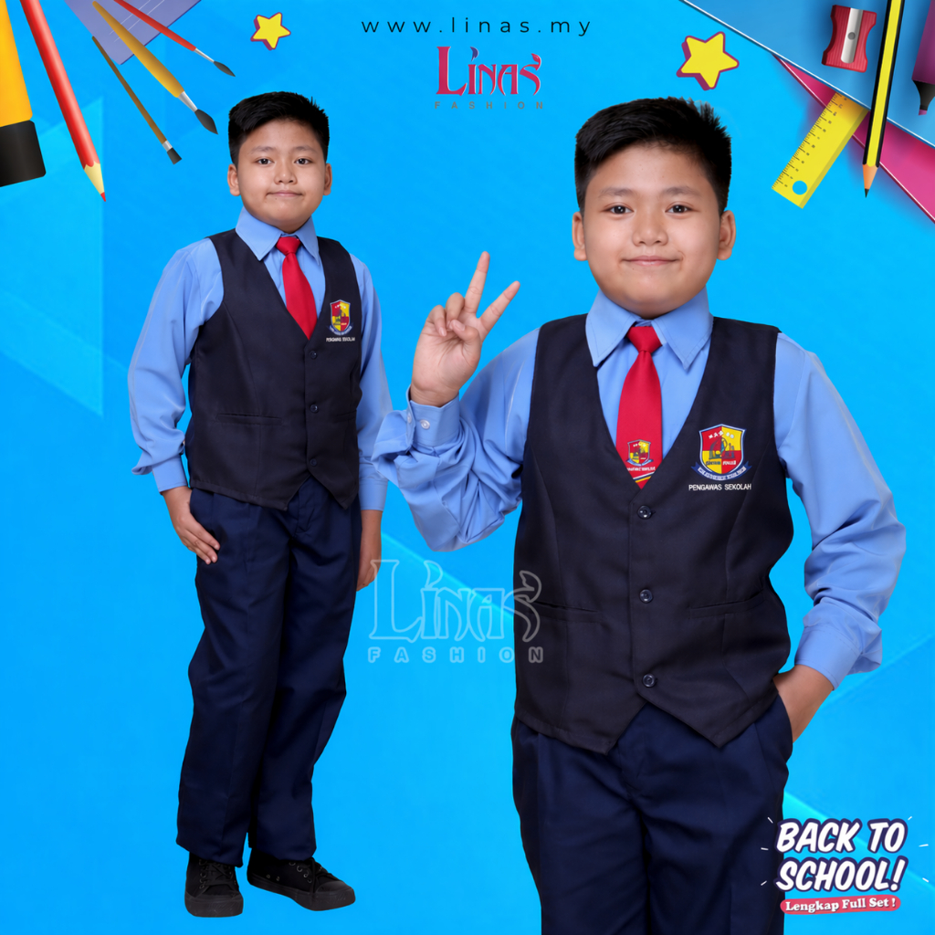 LINAS FASHION | VEST SEKOLAH SAUJANA PUTRA | UNIFORM SEKOLAH | SERAGAM ...