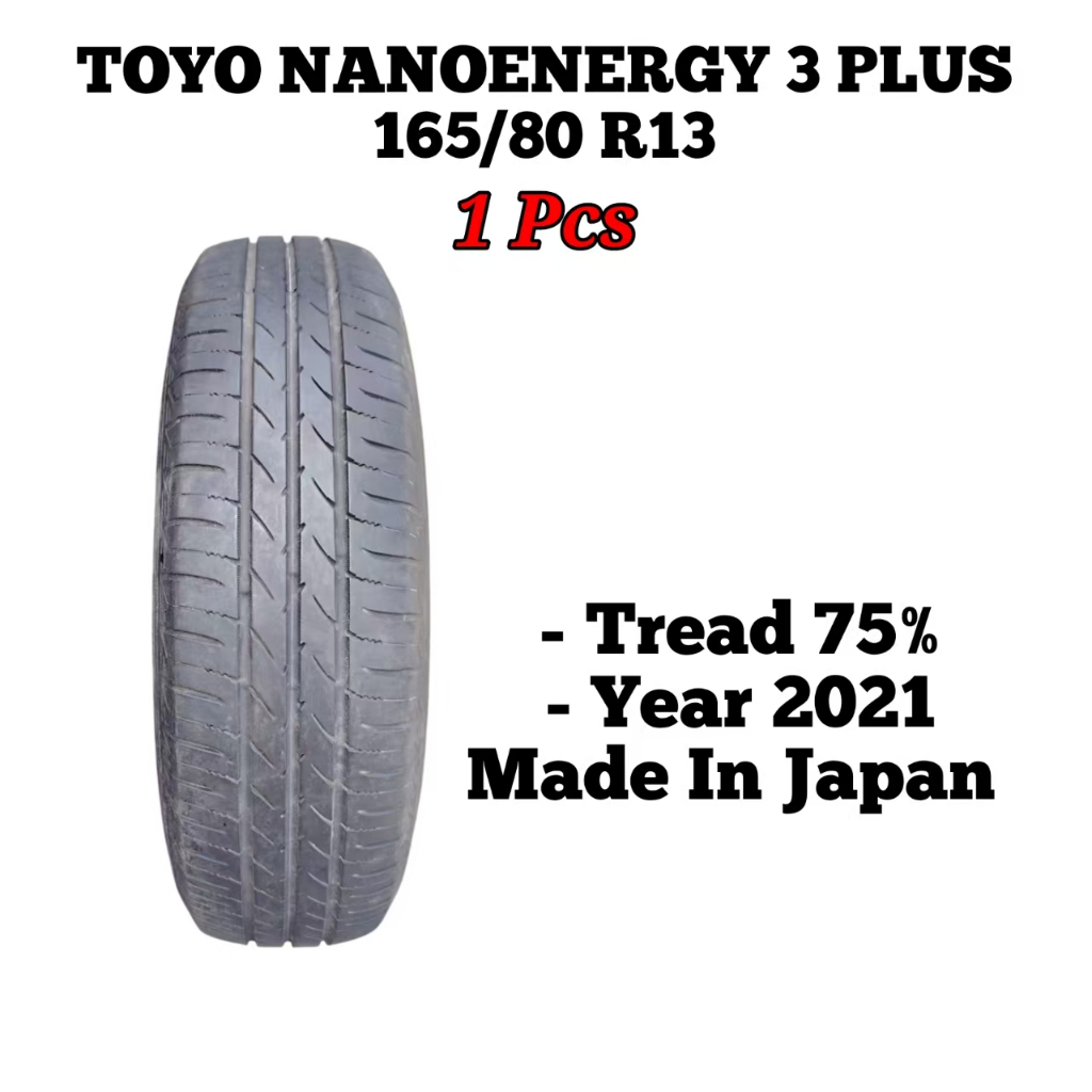🇯🇵🇯🇵 Tyre 13 Inch Tire Tyre 165/80 R13 TOYO NANOENERGY 3 PLUS Tyre ...