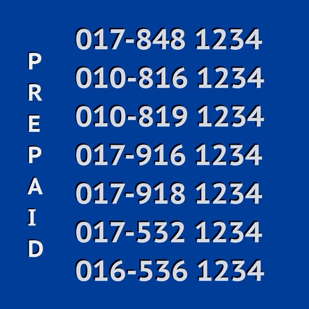 Vip number prepaid digi,one xox, | Shopee Malaysia