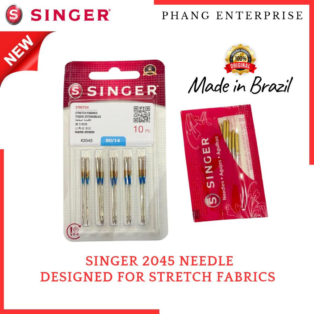 Singer 2045 jarum Emas Needle ball point For domestic sewing machine ...