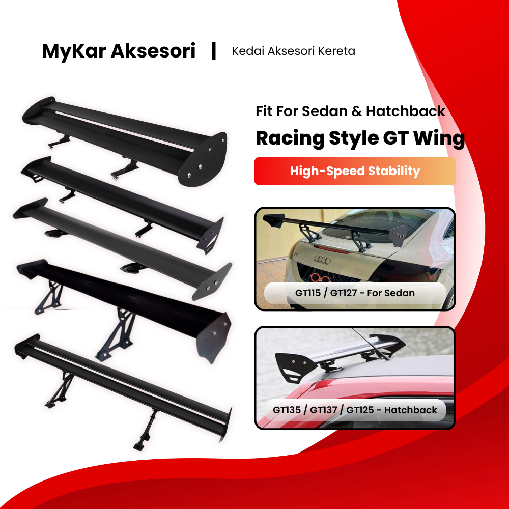 Universal Car Racing GT Spoiler Powder Coated Aerodynamics Design ...