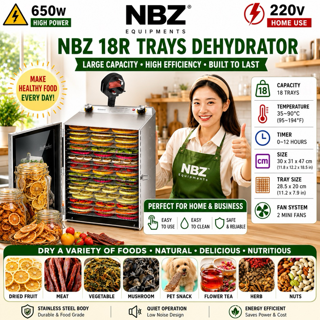 NBZ 18R Food Dehydrator Machine Food Dryer Dehydrator Dehydrated ...