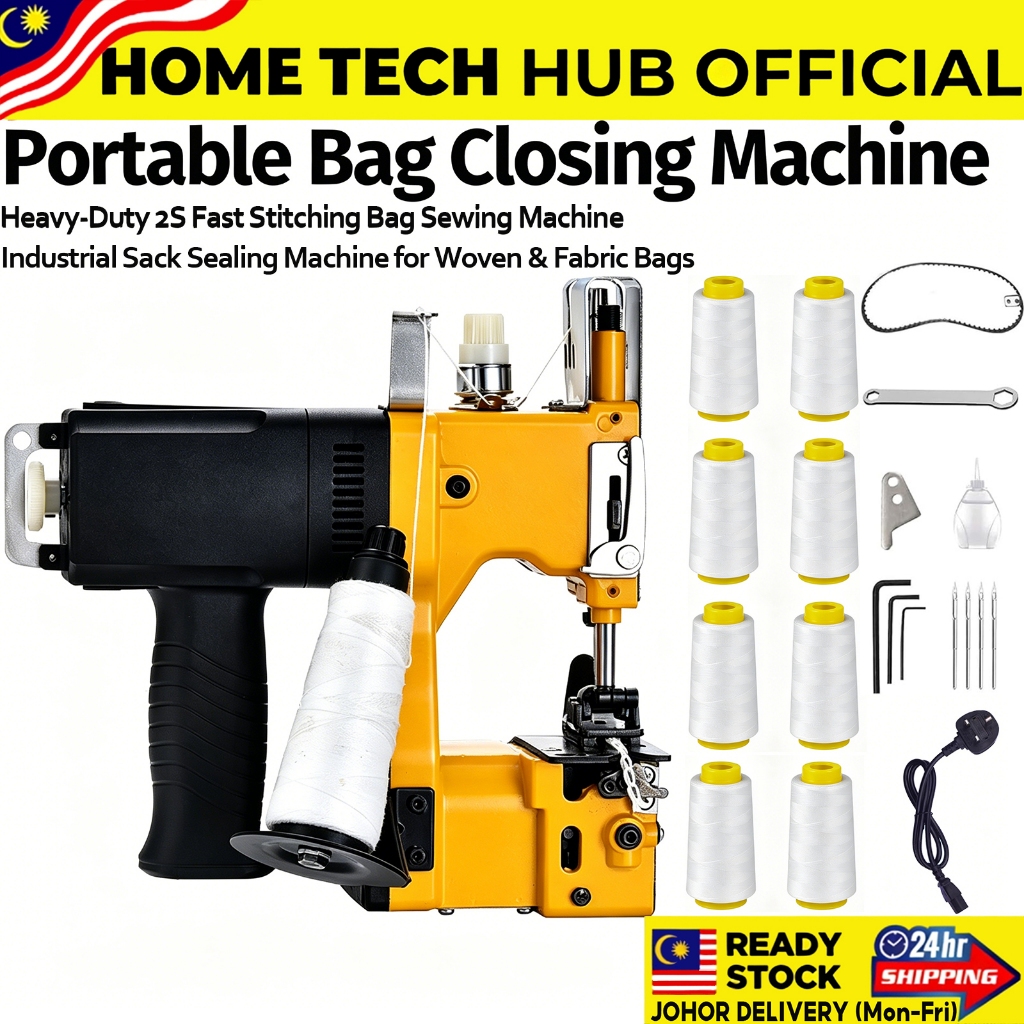 Bag Sewing Machine Bag Sealer Sack Sewing Machine Handheld 220V 210W ...