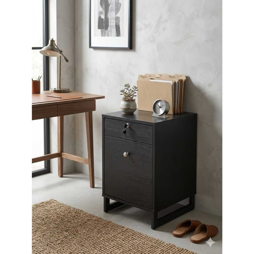 LeQu Meja Tepi 2 laci/Meja Sisi/Kabinet file/LeQu Side Table ...