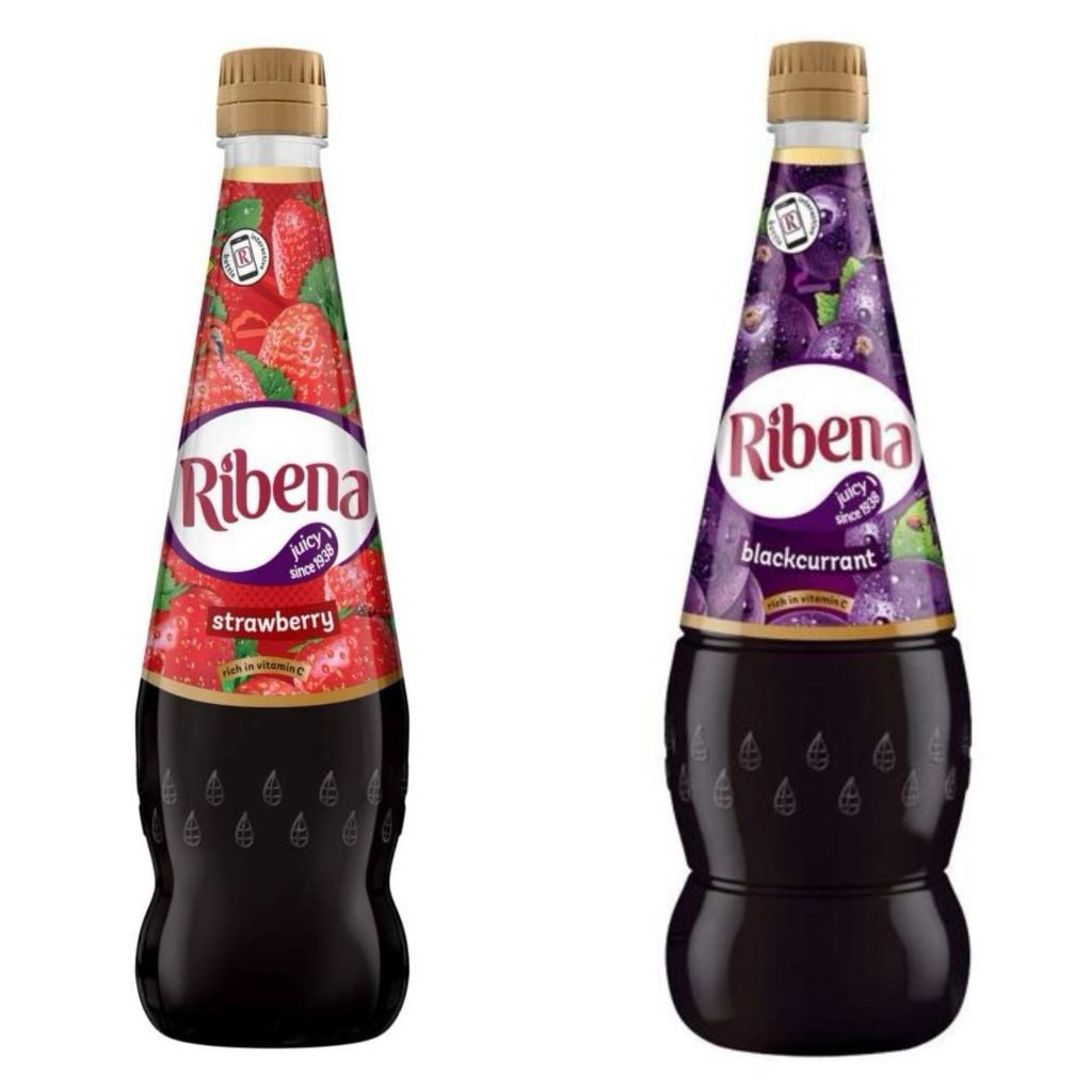 RIBENA Cordial / Kordial 850ml ( Blackcurrant / Strawberry ) | Shopee ...
