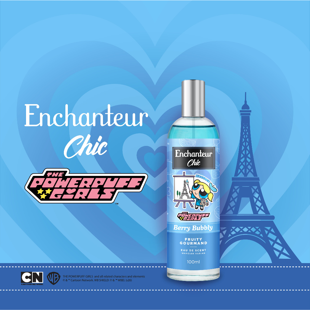 The Powerpuff Girls Eau De Scent Berry Bubbly by ENCHANTEUR Chic 100ml ...