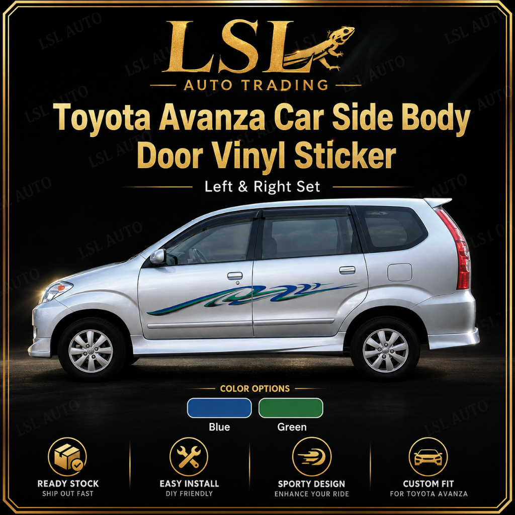 Toyota Avanza/Proton Exora/Perodua Alza Car Side Body Sticker | Shopee ...
