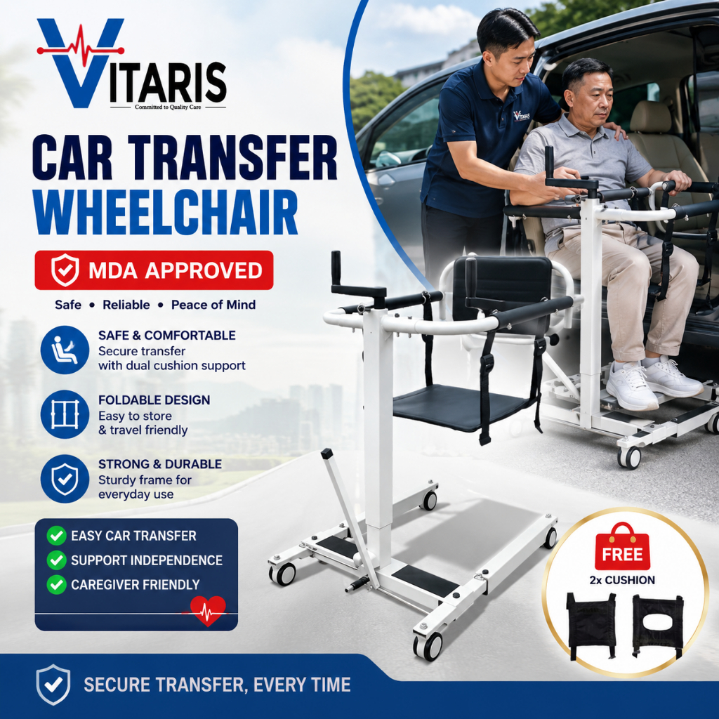 [Same Day Delivery] Manual Lifting Car Transfer Commode Wheelchair ...