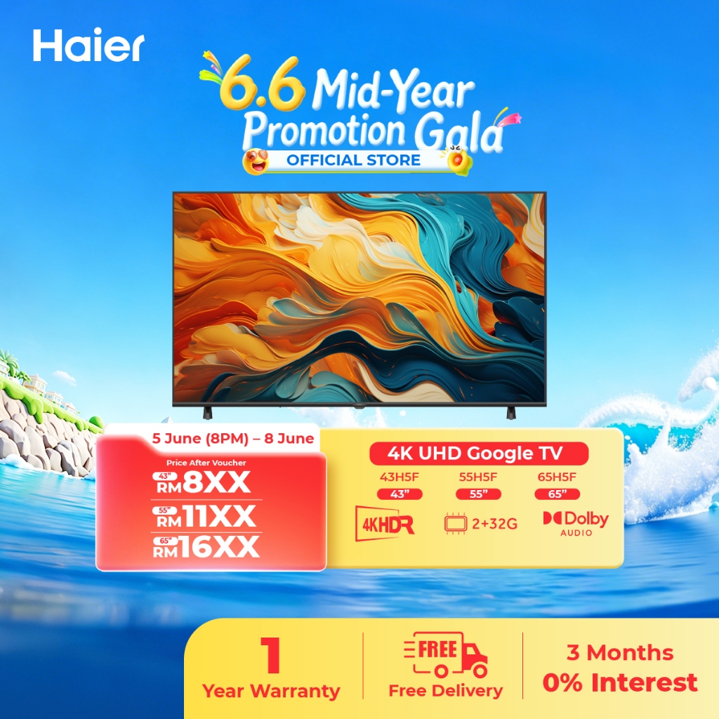 [FREE SHIPPING / READY STOCK] Haier 43