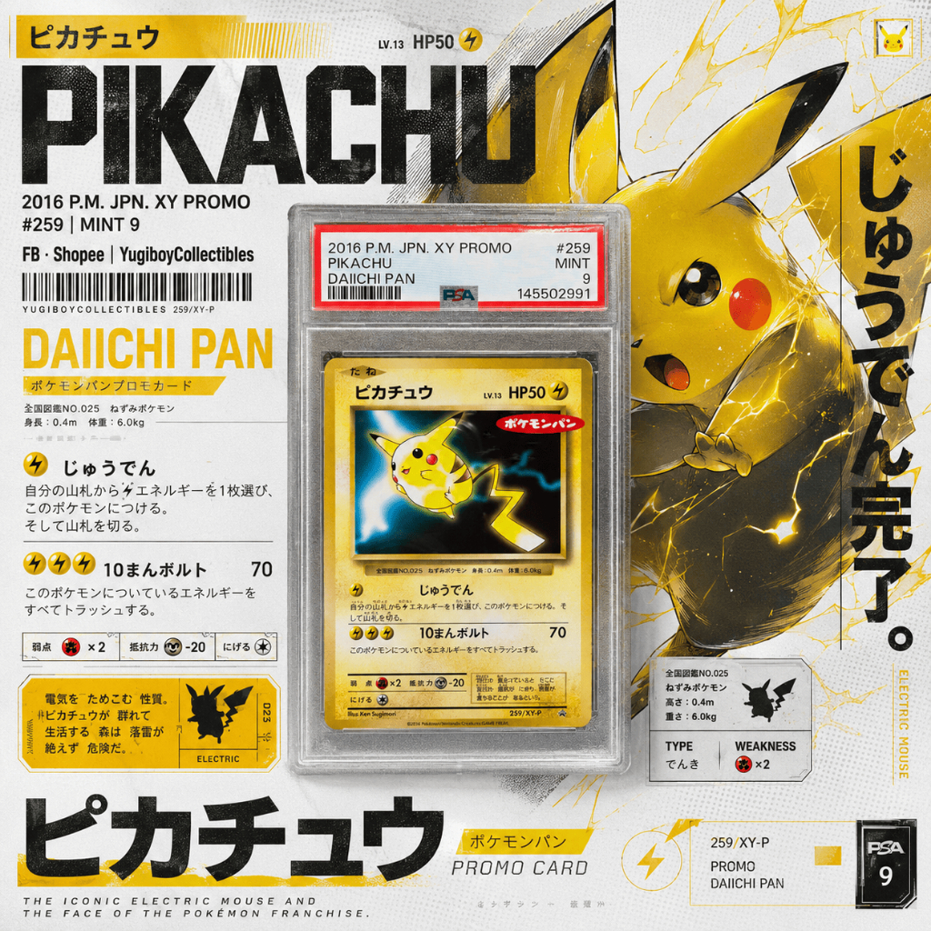 PSA 9 Pikachu PROMO 259/XY-P