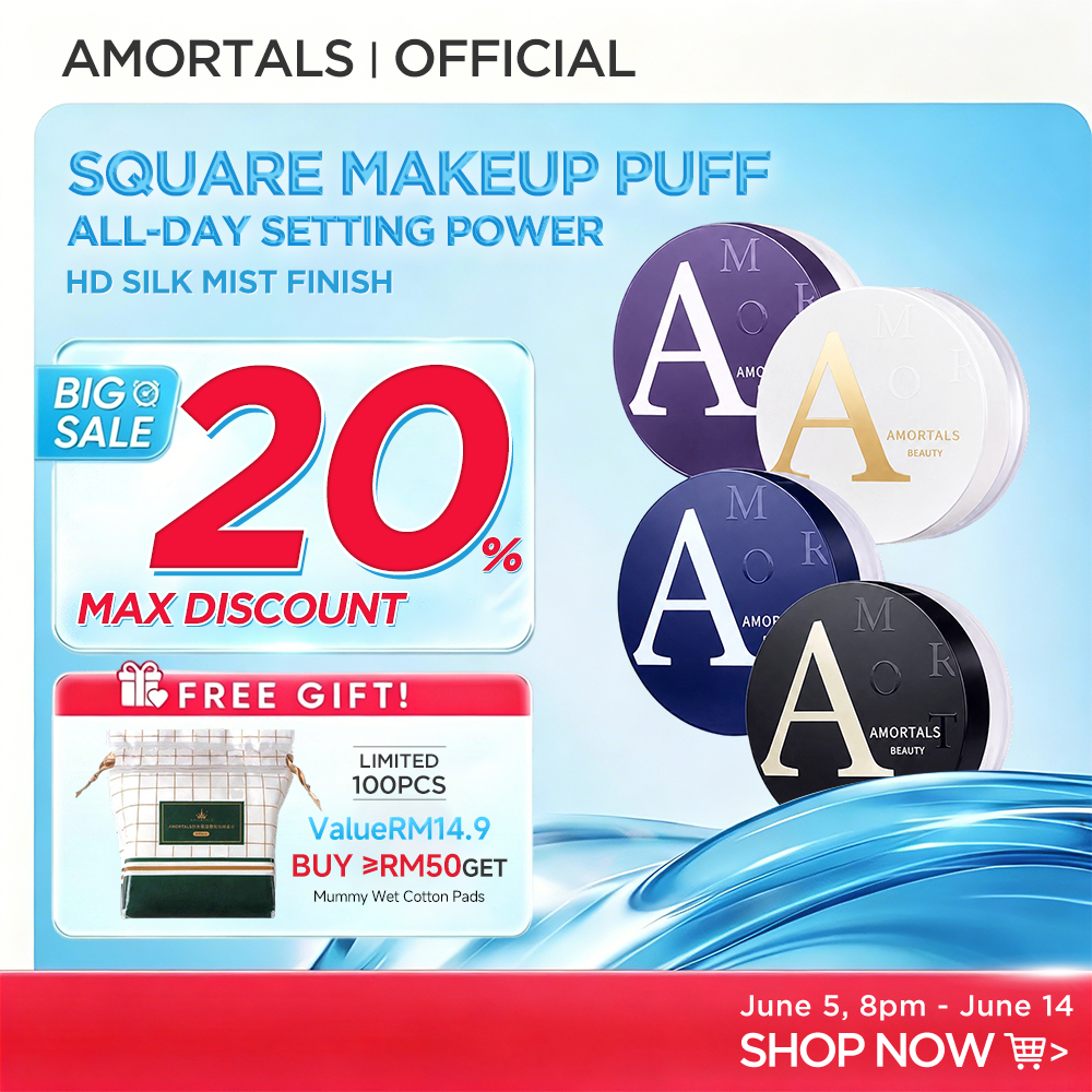 AMORTALS Loose Powder Oil Control Silk Honey Waterproof Setting Powder ...