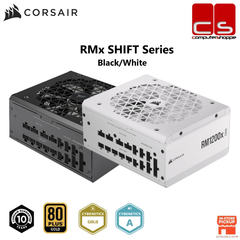 Corsair RMx SHIFT Series 80 PLUS Gold Fully Modular Side Interface ATX ...