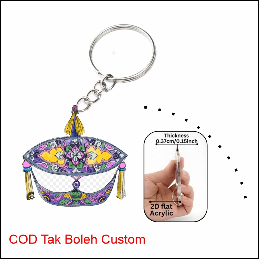 wau bulan moon kite 2d keychain Wau | Shopee Malaysia