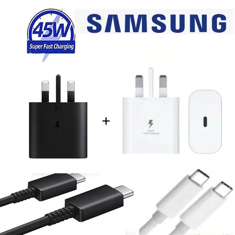 For Samsung Mobile Fast Charger 45W 5A 100% Super Fast Charge Type C to ...